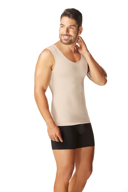 Camisilla REDUCTORA HOMBRE SEAMLESS | BodyGlam ® MODEL 2025